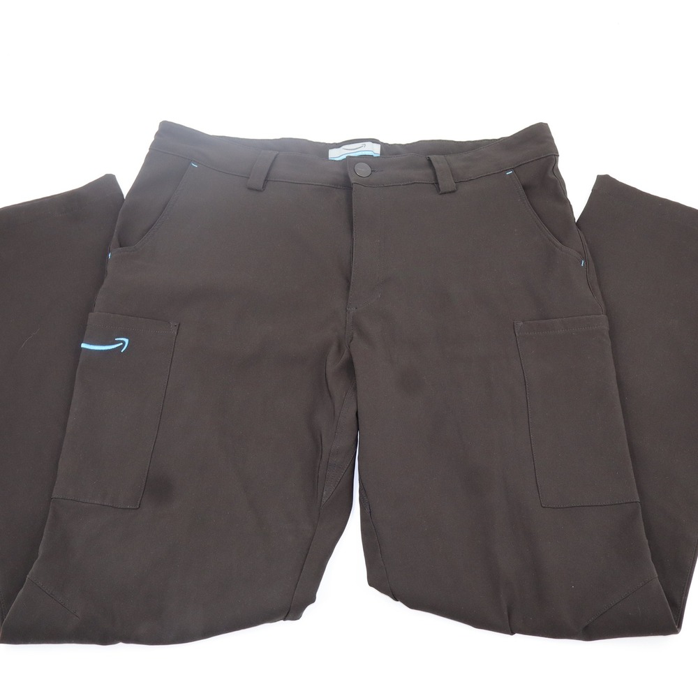 Amazon Delivery Driver Cargo Work Pants Luly Yang Brown Mens Large 35-36